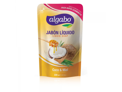 ALGABO JABON LIQUIDO COCO Y MIEL D.P.x 220