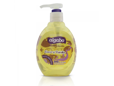 ALGABO JABON LIQUIDO C/VALV COCO/ VAIN. x 300