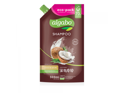 ALGABO SHAMPOO COCO Y LECHE D.P.x 300