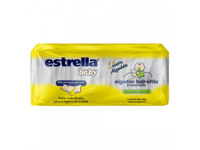 ESTRELLA ALGODON PRE CORTADO BABY X 100 GR