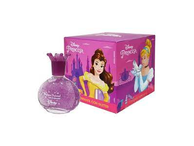 PERF. CON GLITTER PRINCESAS EN CAJA x 50 ml