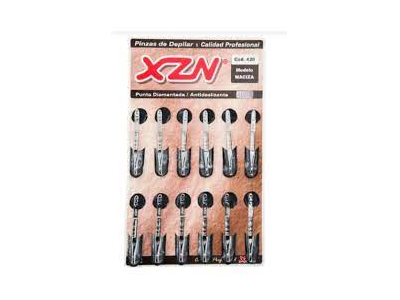 PINZA DEPILAR XZN MACIZA 420 BLISTER X 12